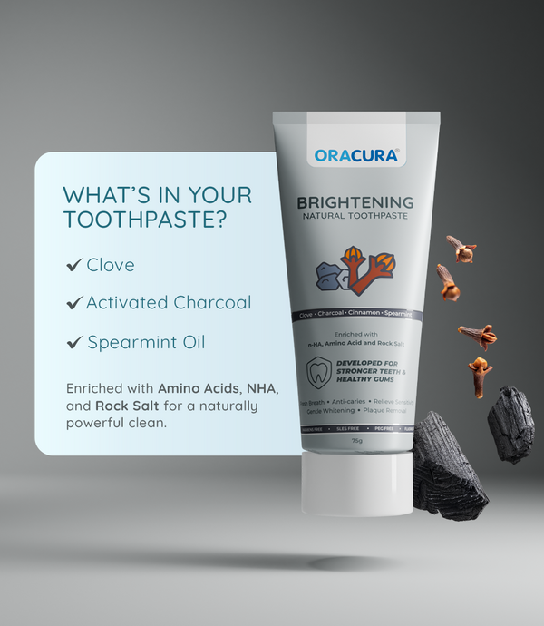 ORACURA Brightening Natural Toothpaste (Charcoal)