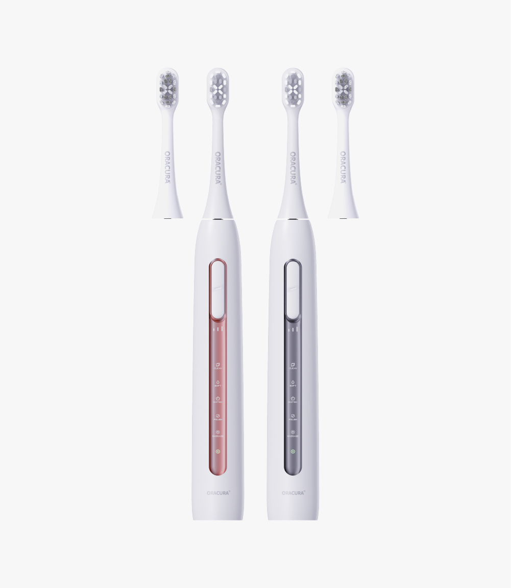 SB300 Sonic Smart Electric Rechargeable Toothbrush Oral Care Combo with 2 Extra Brush Heads