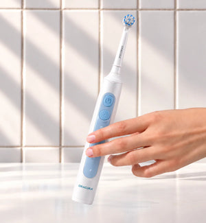 OB200 OptimalCare Oscillating Rechargeable Electric Toothbrush – White – 01