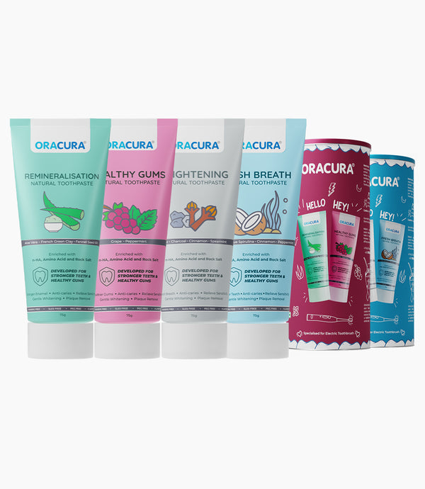 ORACURA Natural Toothpaste (Pack of 4)