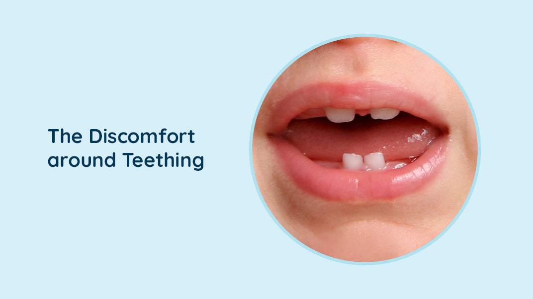 Why do some babies experience more discomfort while teething ?
