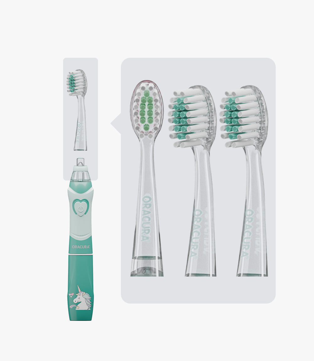 Kids Sonic Brush Heads For KSB100 & KSB200 (Pack of 3)