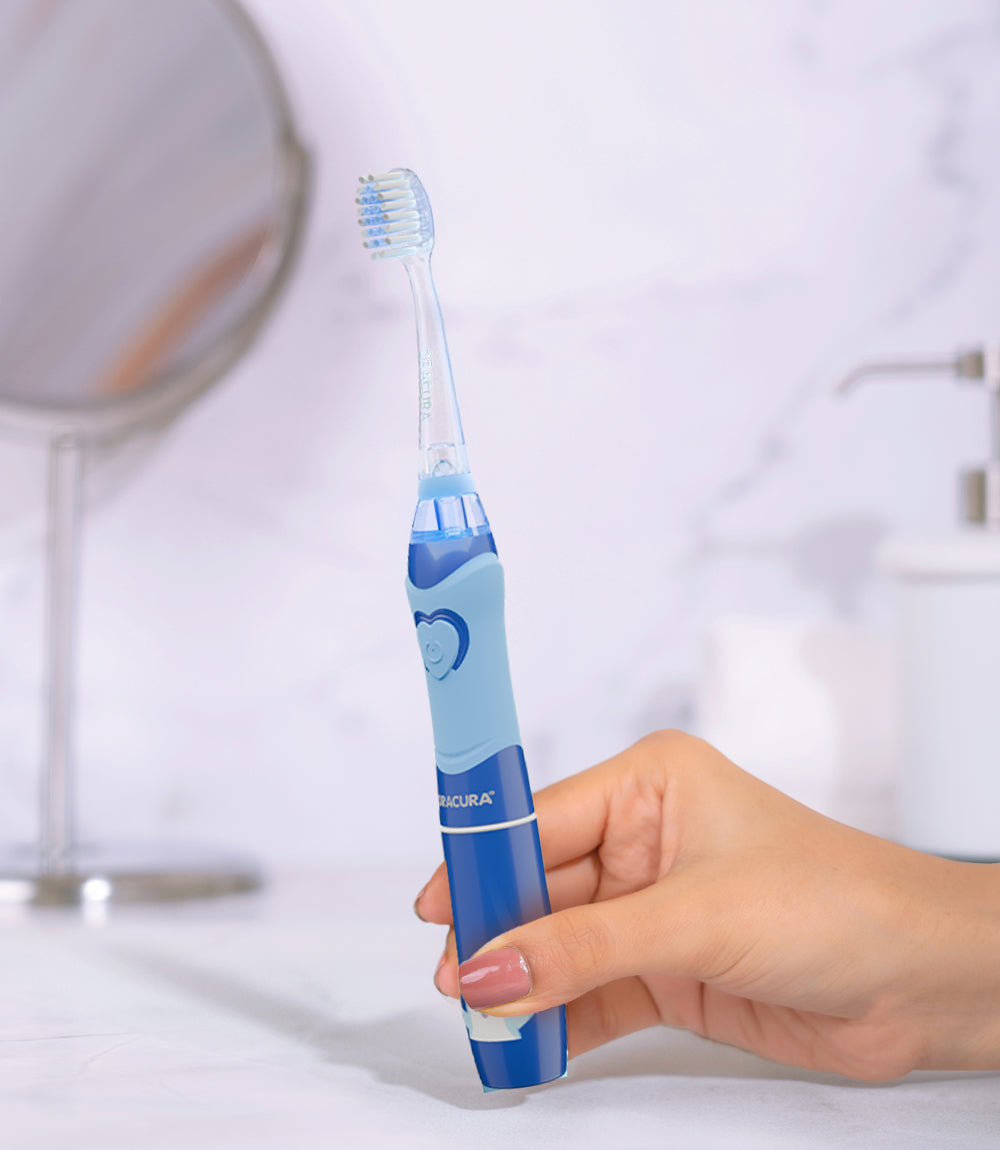 Adult & Kid Sonic Electric Brushing Combo SB100 & KSB100 (Battery Operated)