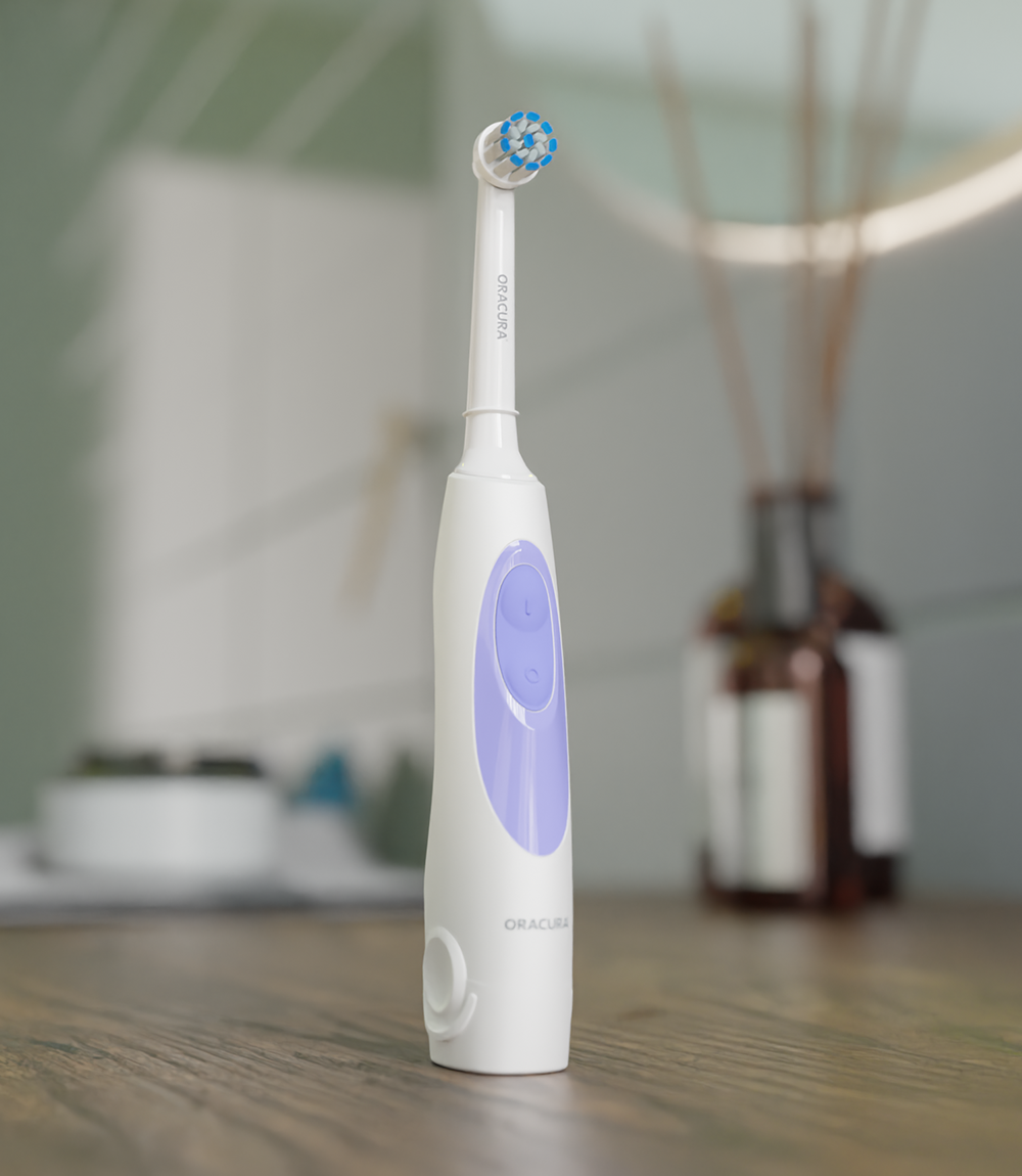 ORACURA® OC150 Smart Water Flosser + OB100 Oscillating Electric Toothbrush Combo