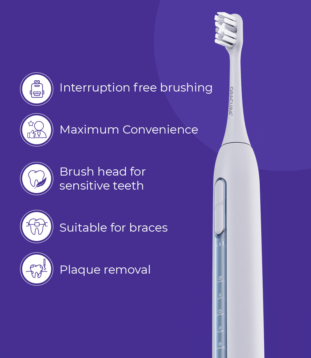 OC150 BeginCare Water Flosser & SB300 Sonic Smart® Electric Rechargeable Toothbrush