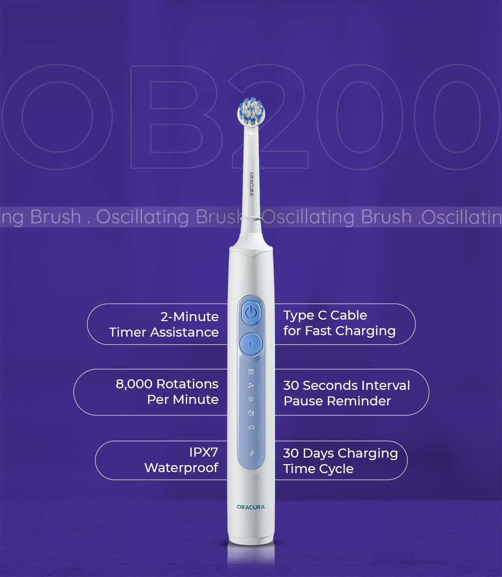 OB200 Oscillating Rechargeable Electric Toothbrush