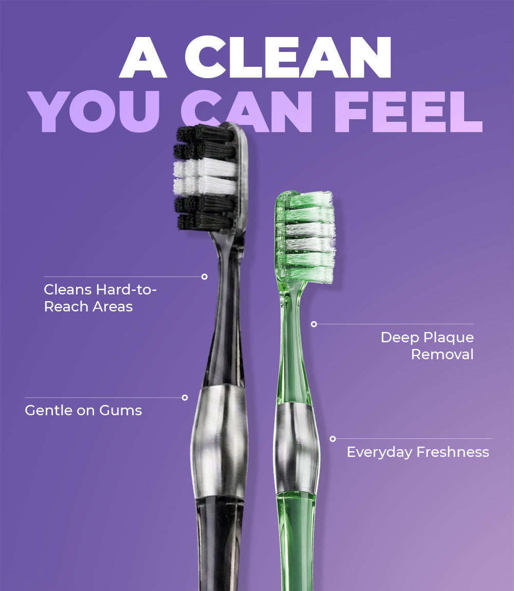 MB100 Replaceable Brushheads Manual Toothbrush
