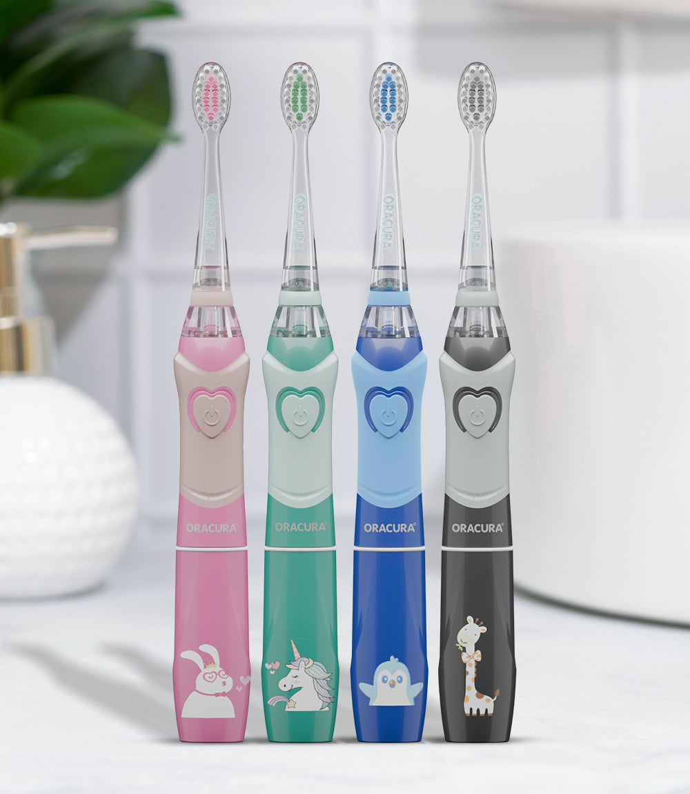 Kid-Friendly Combo KSB100 Kids Sonic Electric Toothbrush
