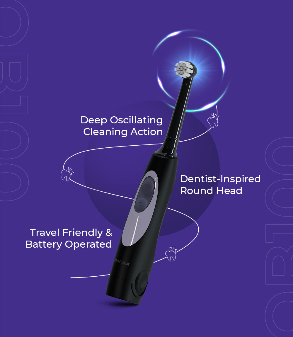 ORACURA® OC150 Smart Water Flosser + OB100 Oscillating Electric Toothbrush Combo