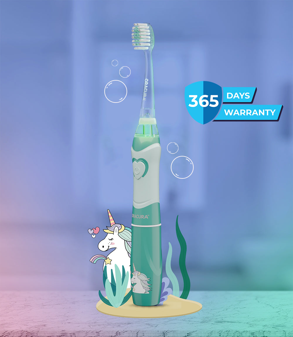 Kid-Friendly Combo KSB100 Kids Sonic Electric Toothbrush