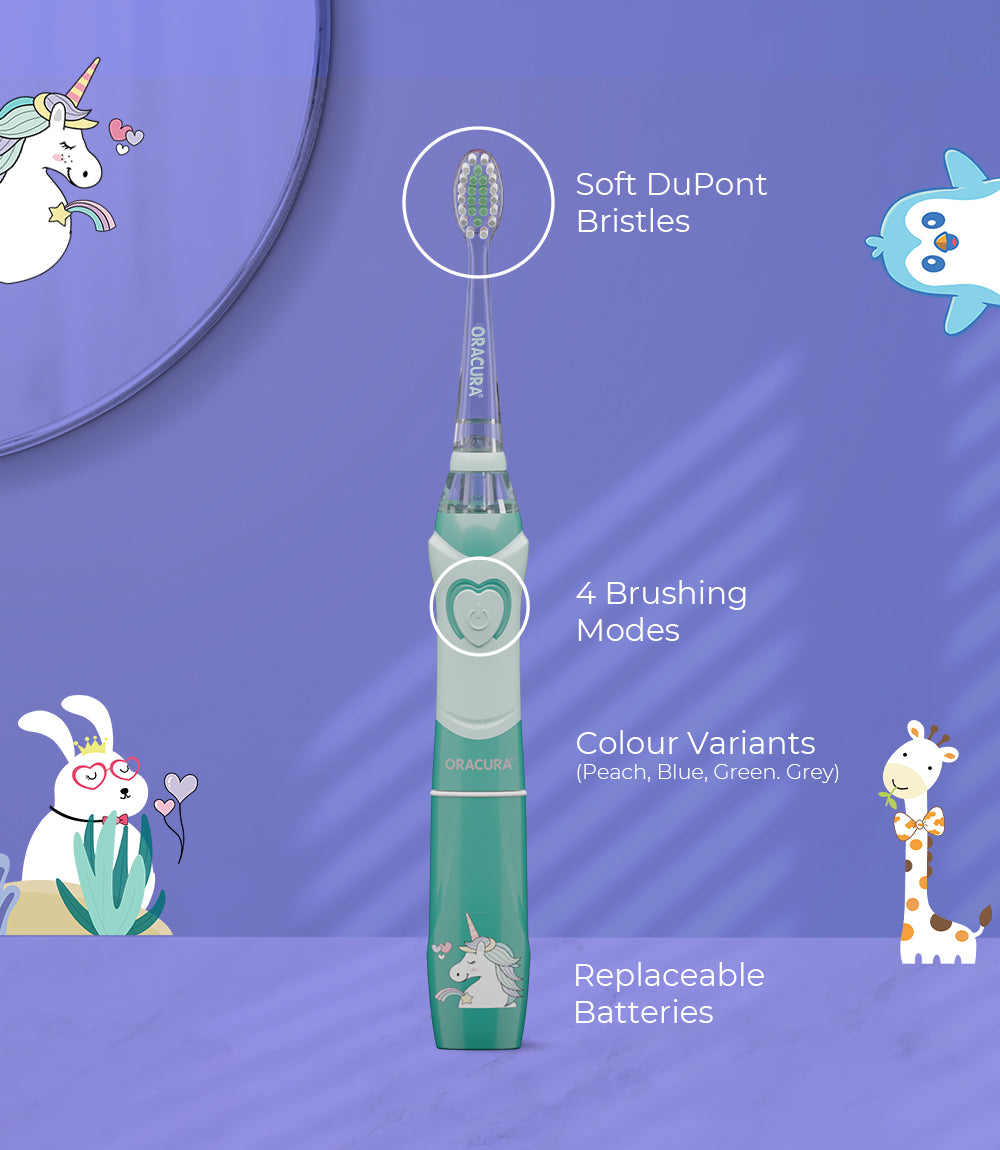 KSB100 Kids Sonic Battery Operated Electric Toothbrush