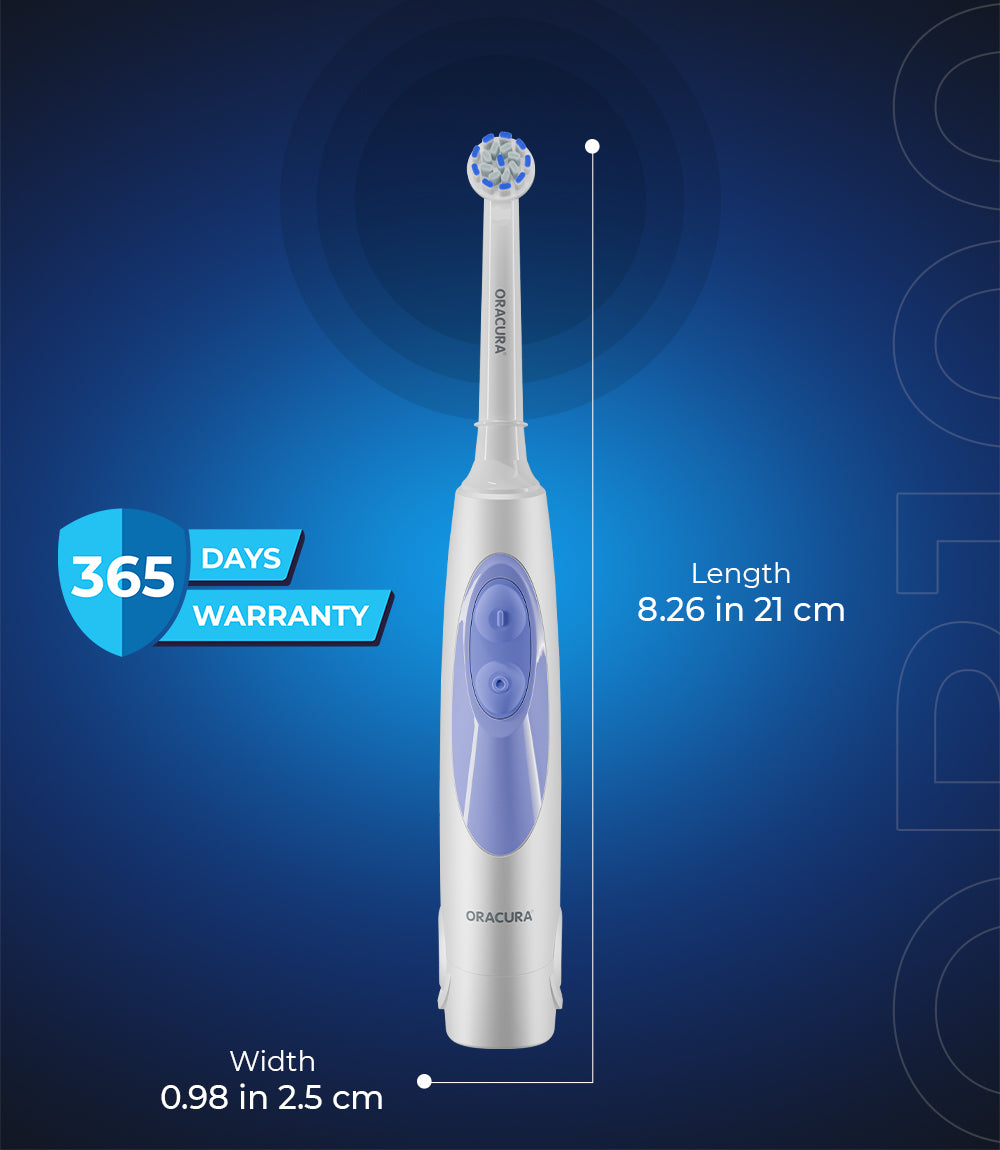 Spin Duo of OB100 Battery-Operated Electric Toothbrush & Natural Toothpaste Combo