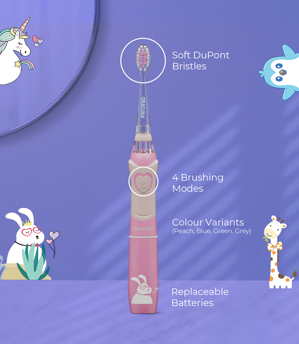 KSB100 Kids Sonic Battery Operated Electric Toothbrush