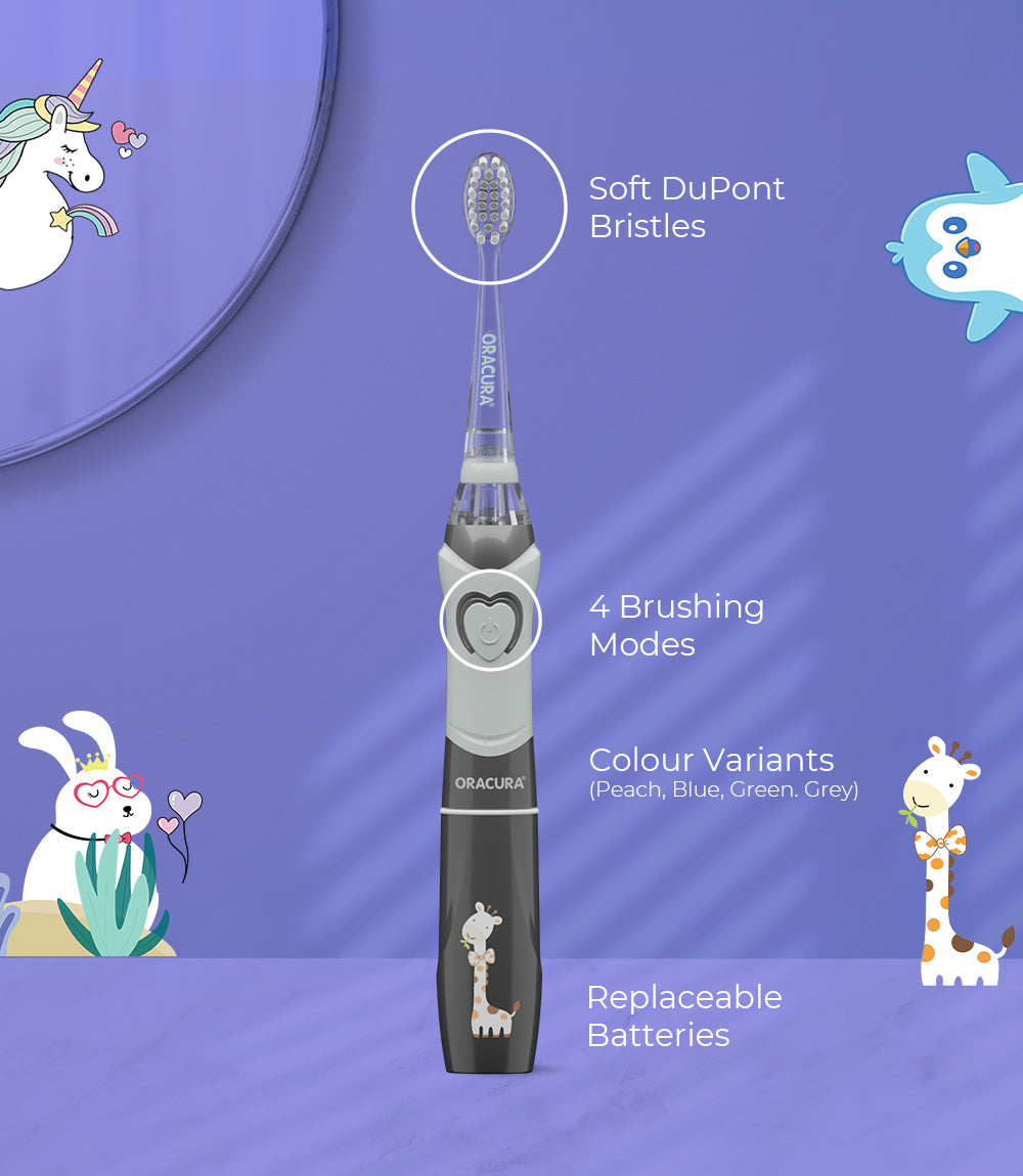 KSB100 Kids Sonic Battery Operated Electric Toothbrush