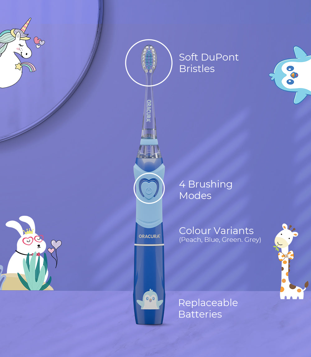 KSB100 Kids Sonic Battery Operated Electric Toothbrush