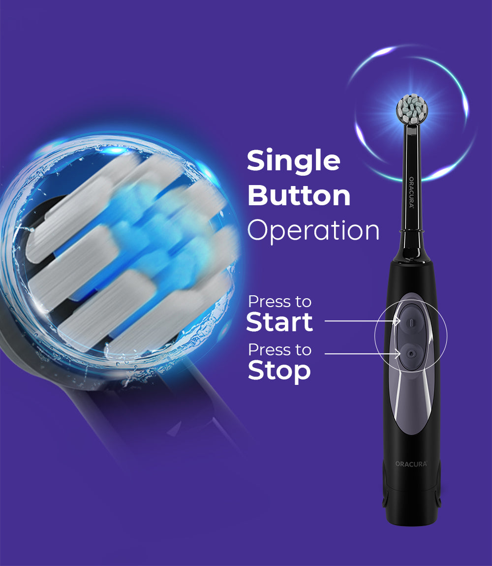 OB100 Battery Operated Oscillating Electric Toothbrush