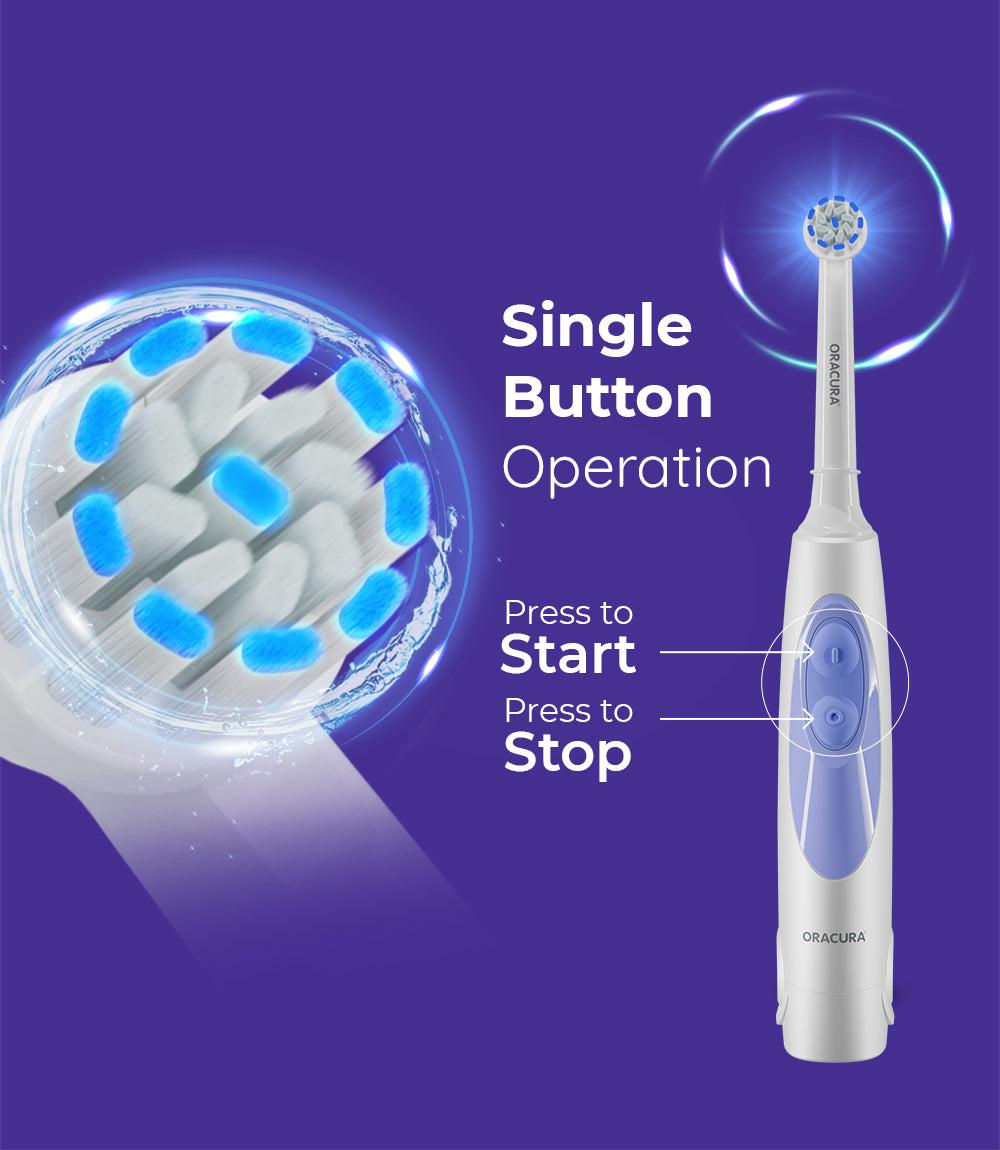 OB100 Battery Operated Oscillating Electric Toothbrush