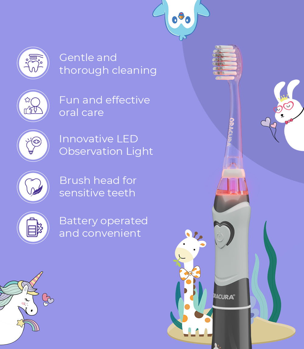 KSB100 Kids Sonic Battery Operated Electric Toothbrush