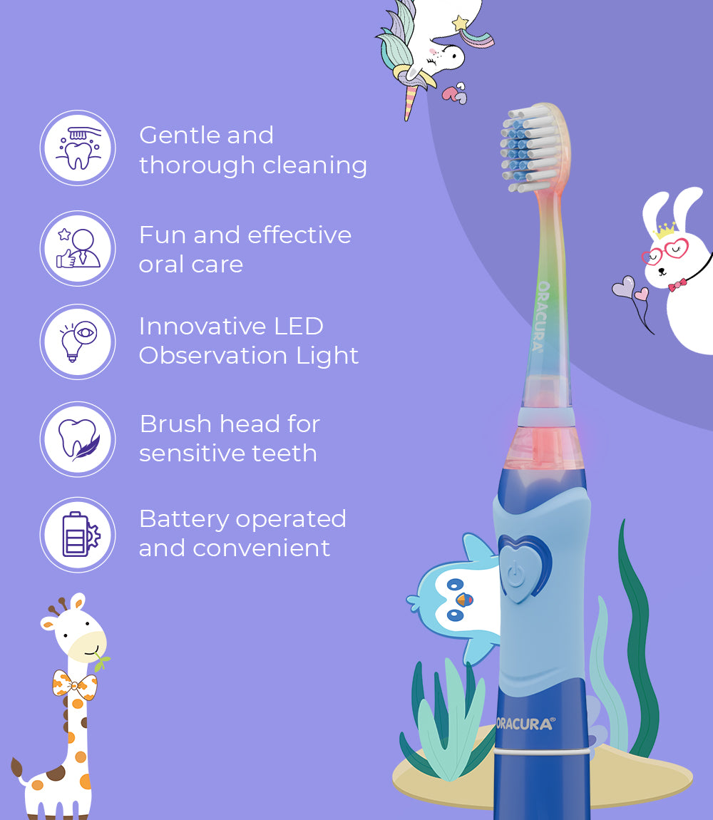 KSB100 Kids Sonic Battery Operated Electric Toothbrush