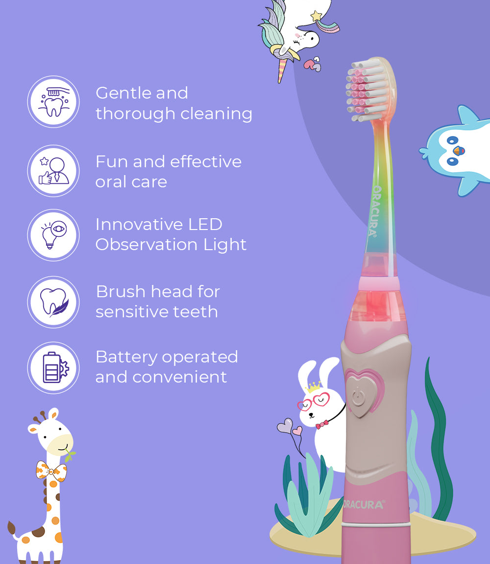KSB100 Kids Sonic Battery Operated Electric Toothbrush