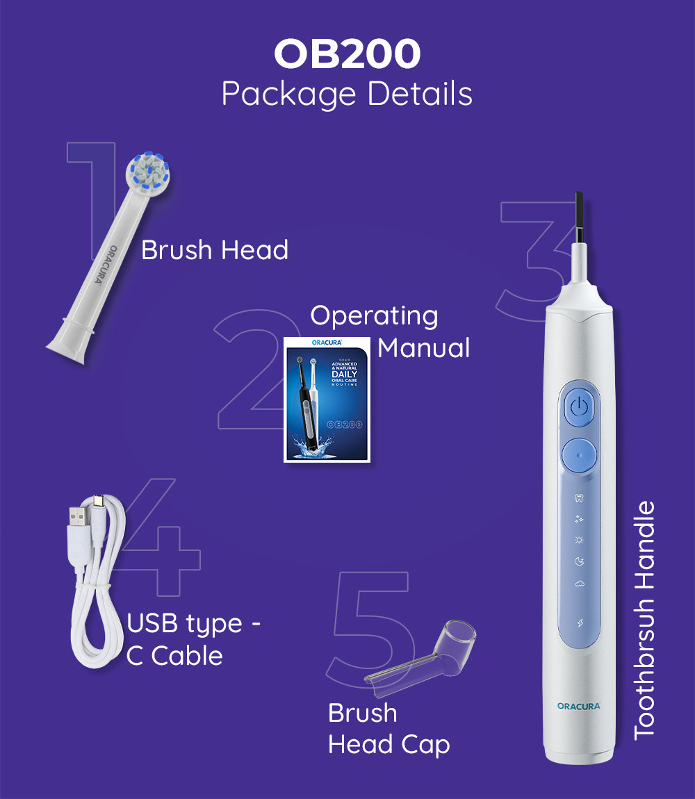 OB200 Oscillating Rechargeable Electric Toothbrush