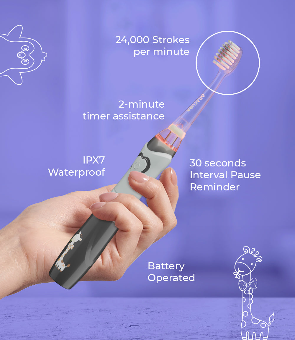 KSB100 Kids Sonic Battery Operated Electric Toothbrush