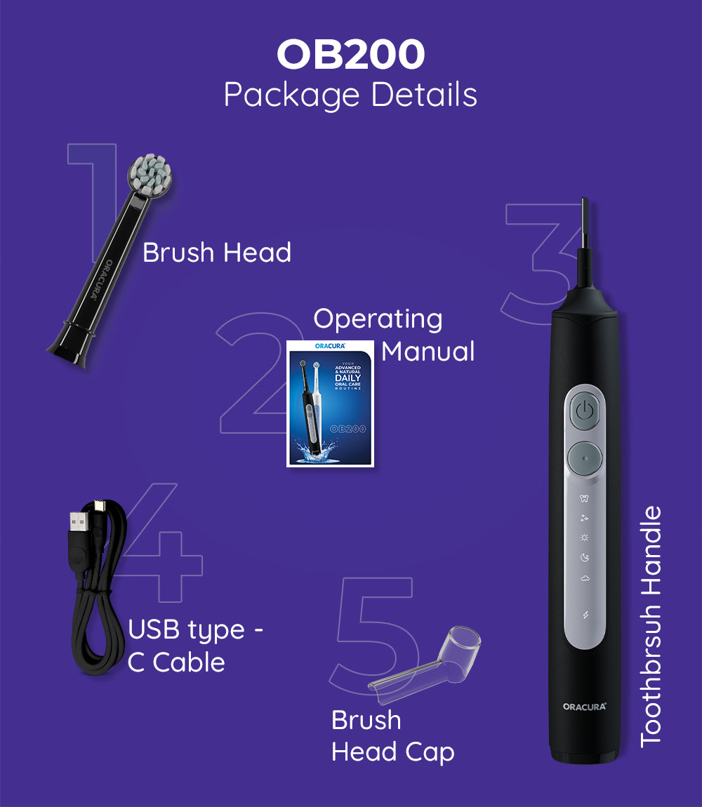 OB200 Oscillating Rechargeable Electric Toothbrush