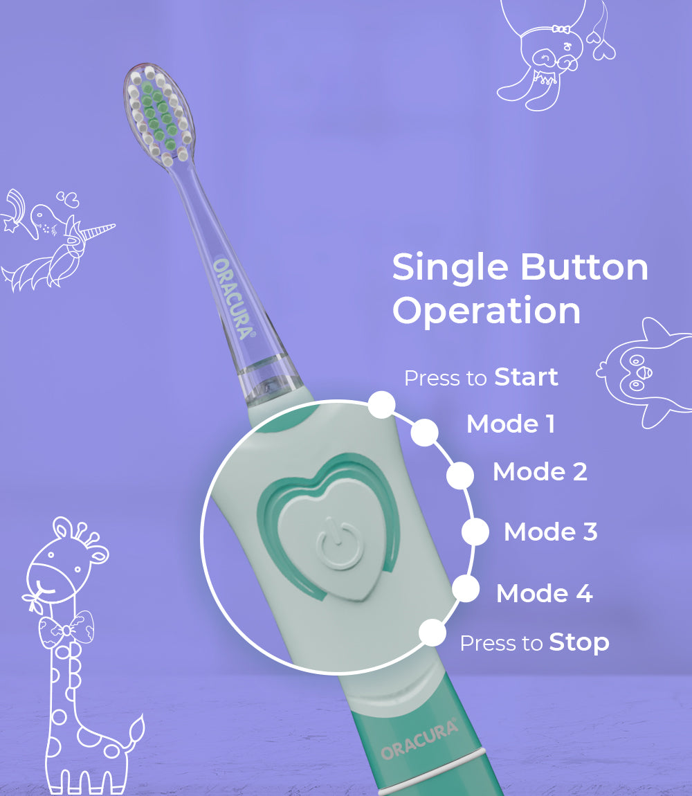KSB100 Kids Sonic Battery Operated Electric Toothbrush