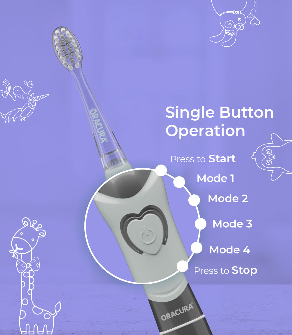 KSB100 Kids Sonic Battery Operated Electric Toothbrush