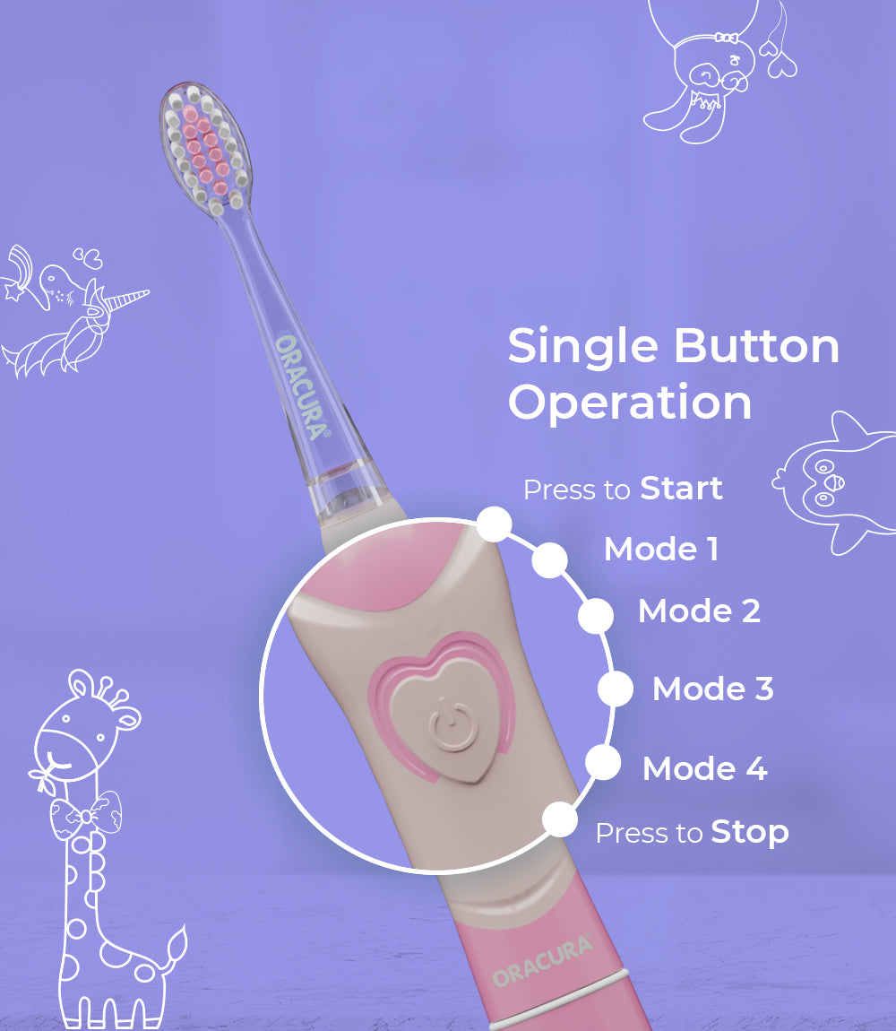 KSB100 Kids Sonic Battery Operated Electric Toothbrush