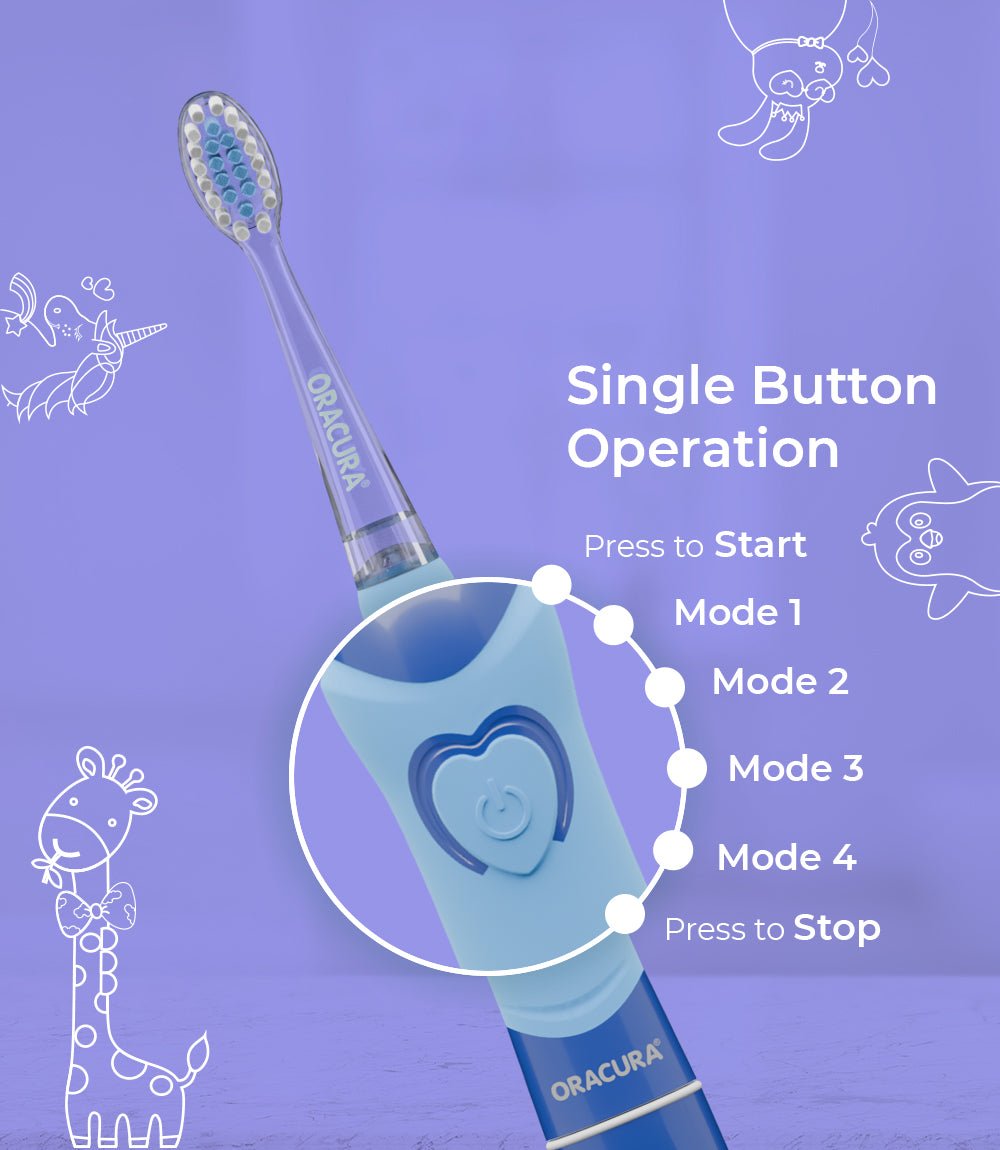 KSB100 Kids Sonic Battery Operated Electric Toothbrush