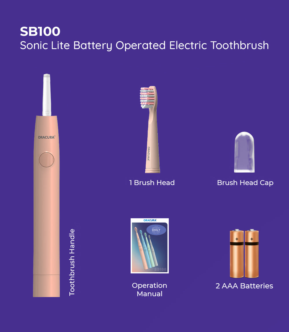 SB100 Sonic Lite Battery Operated Electric Toothbrush