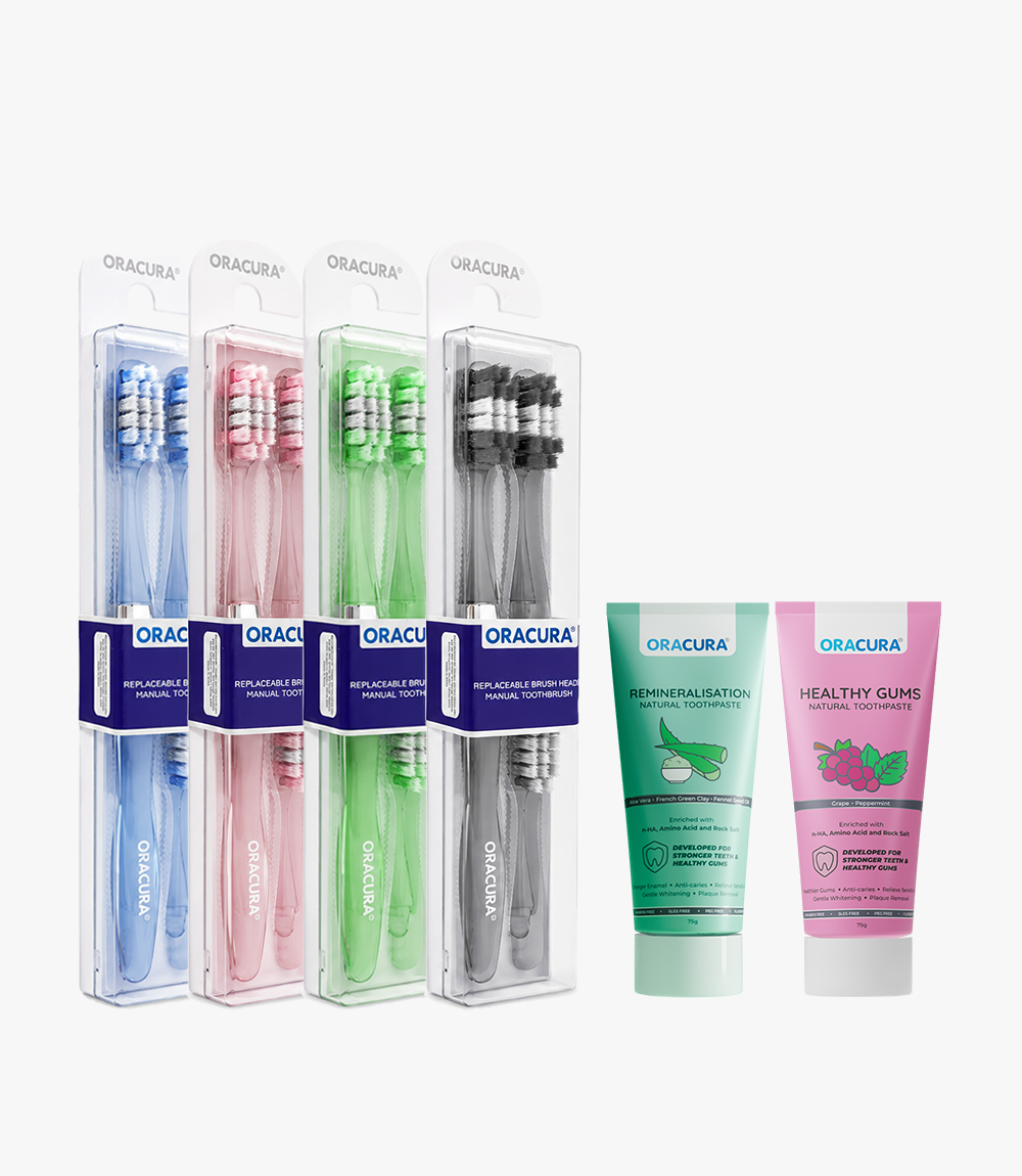 MB100 Replaceable Brushheads Manual Toothbrush