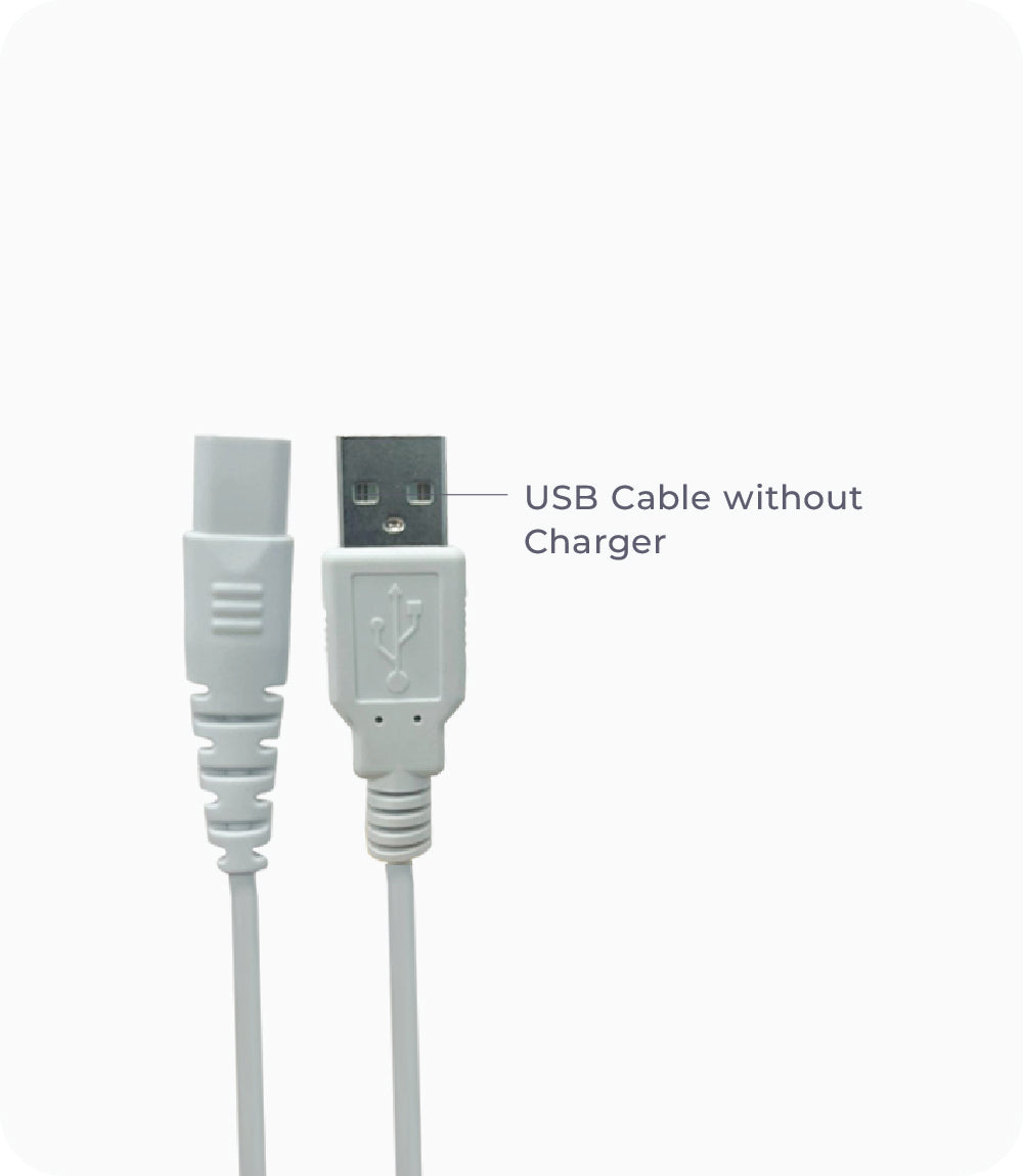 ORACURA® 2-Pin USB Charging Cable | Compatible with OC150, OC200, OC001, OC010, OC100, and OCE01 Smart Water Flossers