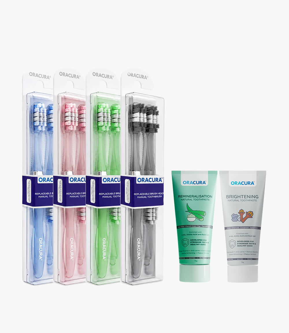 MB100 Replaceable Brushheads Manual Toothbrush