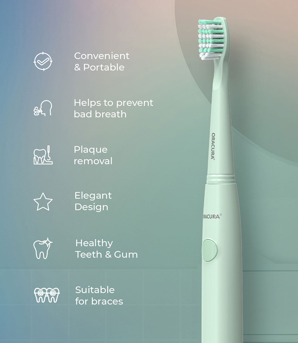 Adult & Kid Sonic Electric Brushes Combo SB100 & KSB100 (Battery Operated)