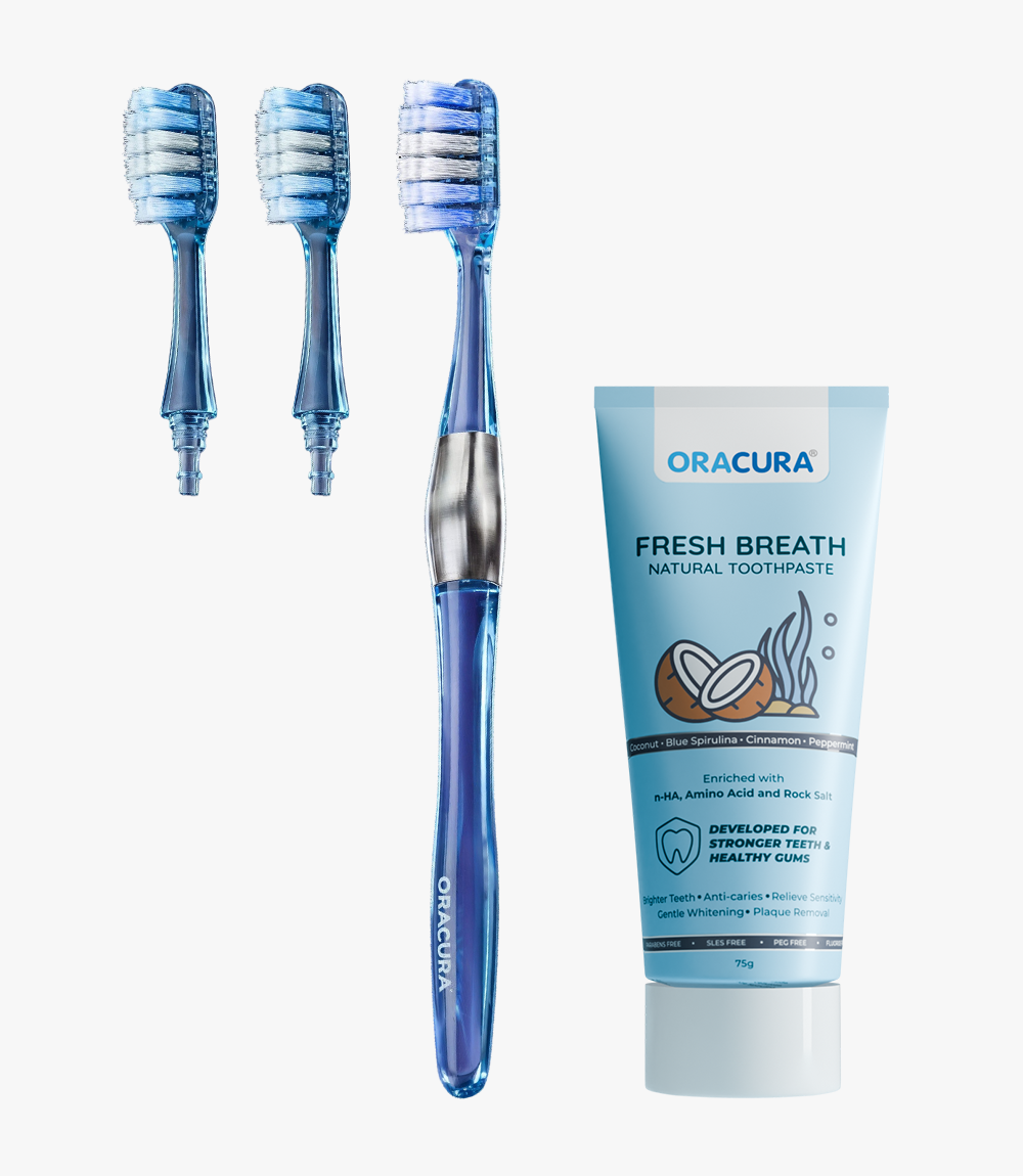 MB100 Replaceable Brushheads Manual Toothbrush