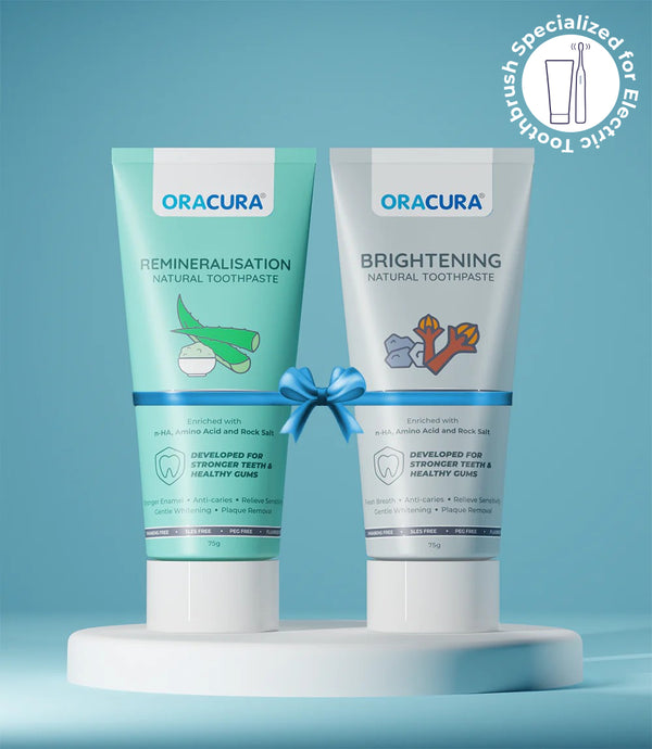Natural Toothpaste: Brightening (Charcoal) & Remineralisation (Aloe vera) Pack of 2 - 75g each