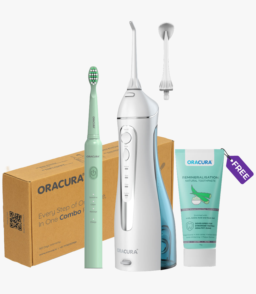 ORACURA® OC200 Daily Care Combo- OC200, SB200 (Free Hydroxyapatite Toothpaste)