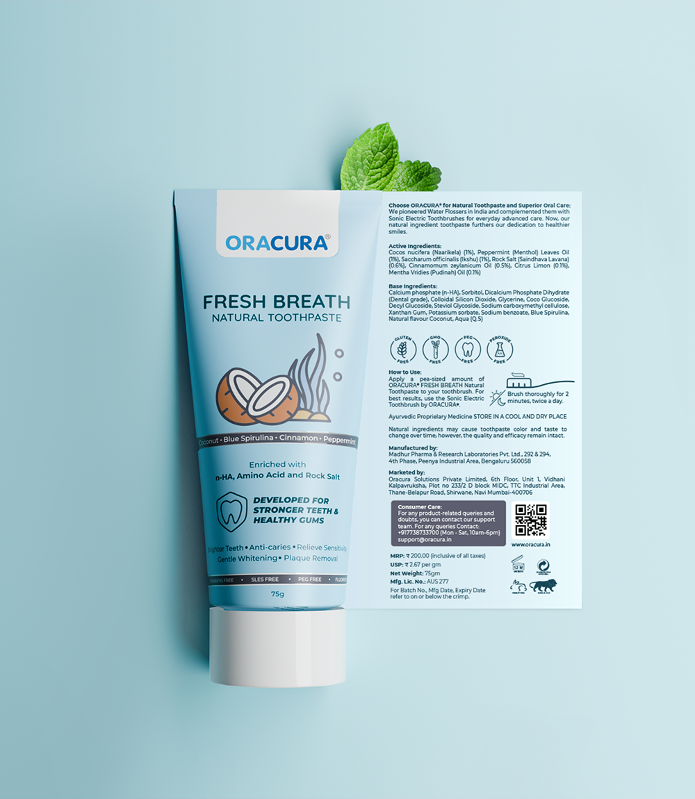 ORACURA Fresh Breath Natural Toothpaste (Coconut)
