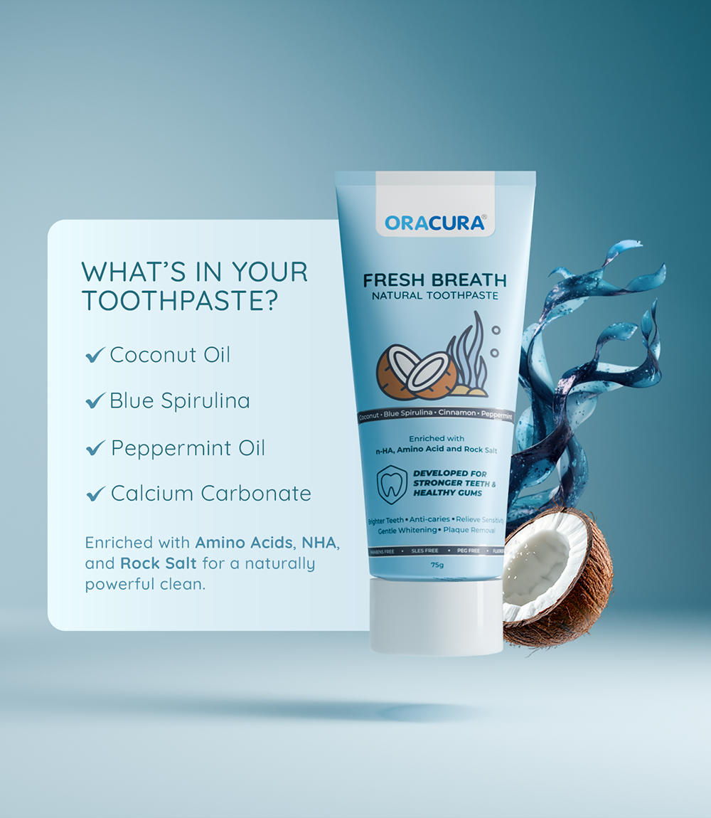 ORACURA Fresh Breath Natural Toothpaste (Coconut)