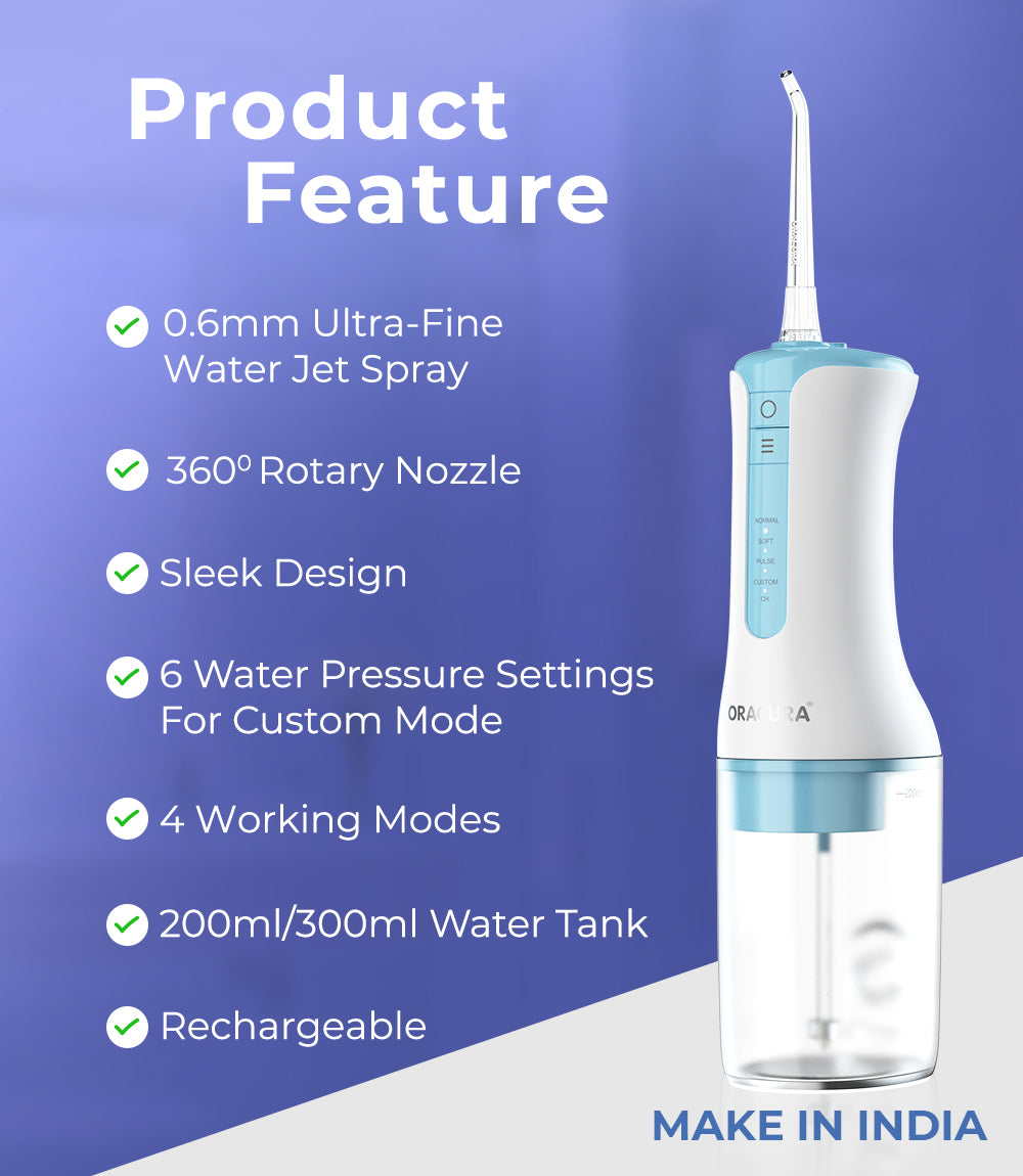 Combo OC300 Smart Pro Water Flosser LITE & SB100 Sonic Lite Battery Operated Electric Toothbrush