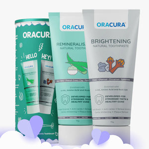 Natural Toothpaste: Brightening (Charcoal) & Remineralisation (Aloe vera) Pack of 2 - 75g each