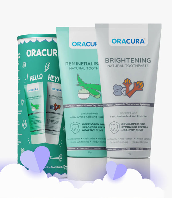 Natural Toothpaste: Brightening (Charcoal) & Remineralisation (Aloe vera) Pack of 2 - 75g each
