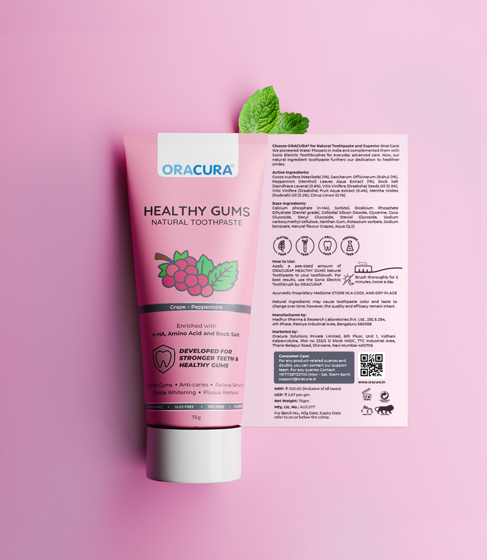 ORACURA Healthy Gums Natural Toothpaste (Grapes)