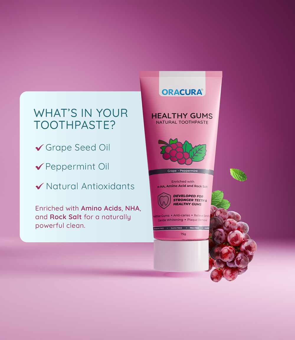 ORACURA Natural Toothpaste (Pack of 3)
