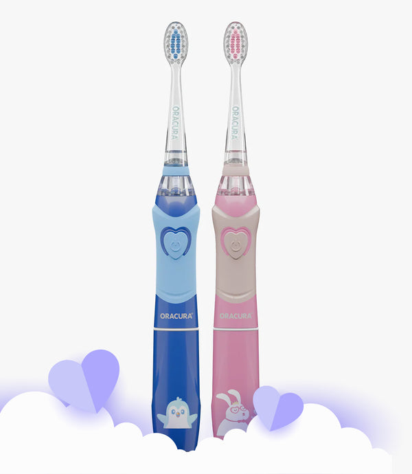 Kid-Friendly Combo KSB100 Kids Sonic Electric Toothbrush