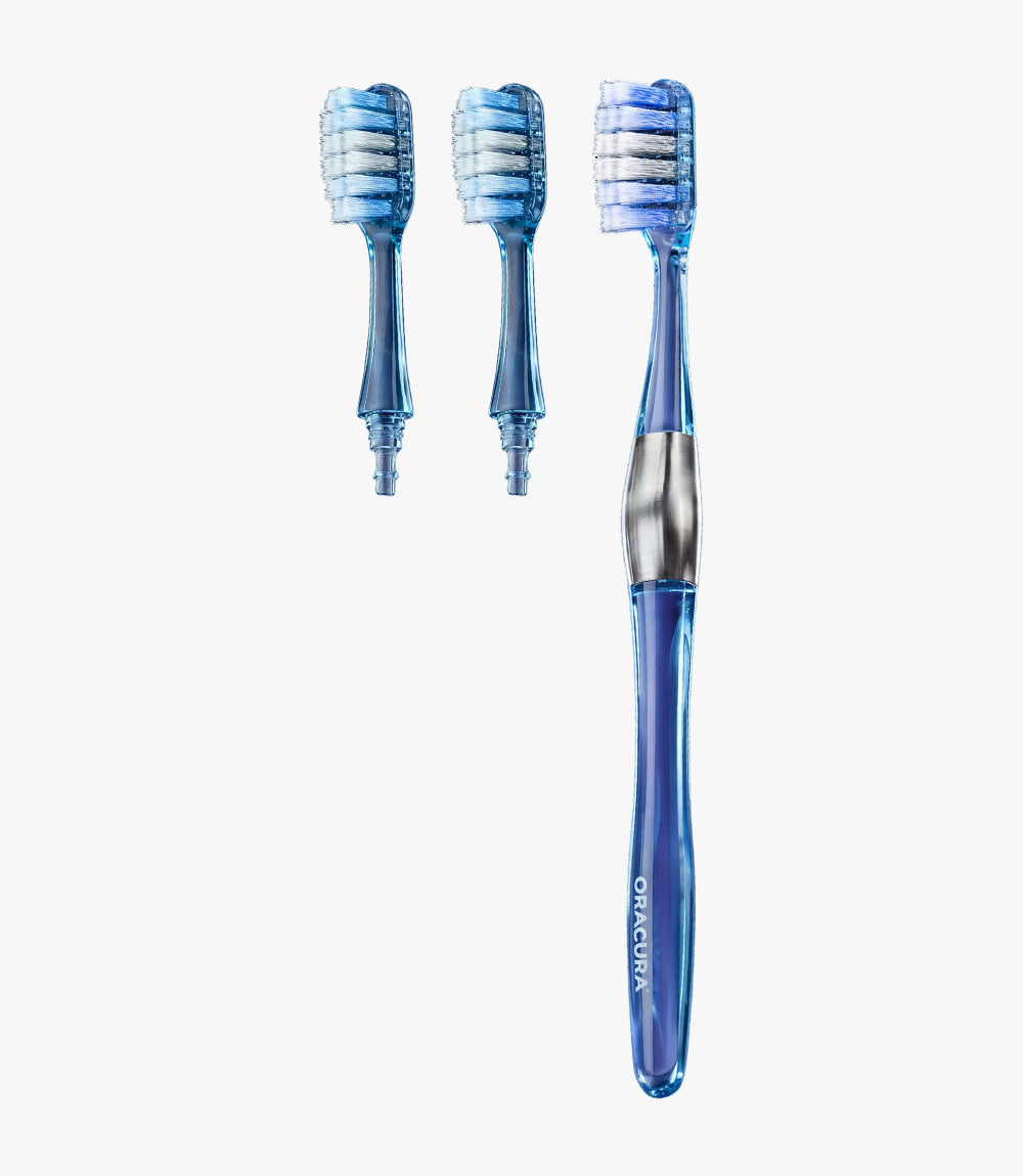 MB100 Replaceable Brushheads Manual Toothbrush - Pack of 2