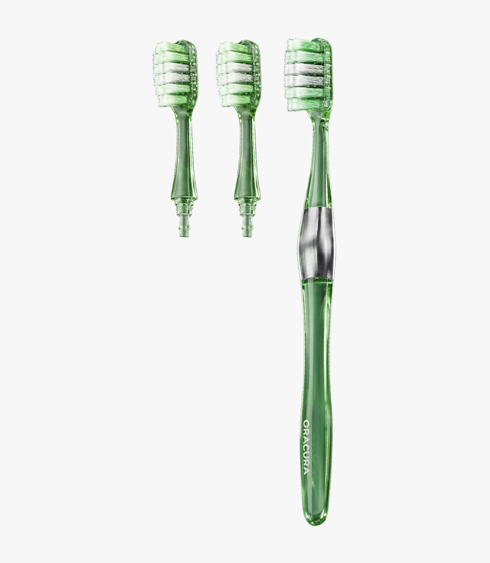 MB100 Replaceable Brushheads Manual Toothbrush - Pack of 2