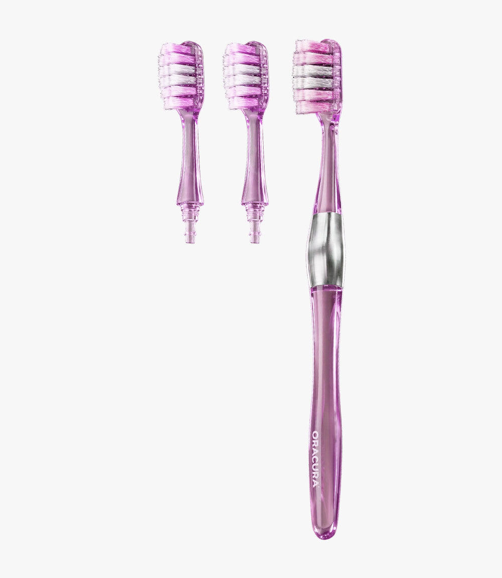 MB100 Replaceable Brushheads Manual Toothbrush - Pack of 2